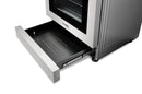 Thor Kitchen 4-Piece Appliance Package - 30-Inch Gas Range with Tilt Panel, Refrigerator with Water Dispenser, Wall Mount Hood, & Dishwasher in Stainless Steel