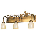 Meyda 27" Wide Running Horses 3 LT Vanity Light '66404