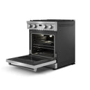 Thor Kitchen 5-Piece Appliance Package - 30-Inch Gas Range, Wall Mount Range Hood, Refrigerator, Dishwasher, and Microwave in Stainless Steel