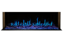 Modern Flames Orion Multi 88'' Electric Fireplace Wall Mount Studio Suite | White Ready to Paint