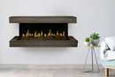 Modern Flames Orion Multi 88'' Electric Fireplace Wall Mount Studio Suite | Driftwood Gray
