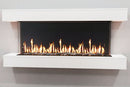 Modern Flames Orion Multi 88'' Electric Fireplace Wall Mount Studio Suite | White Ready to Paint