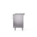 ILVE Professional Plus II 48" Dual Fuel Range with 5 Sealed Burners Griddle French Top Triple Glass Door - UP48FSWMP