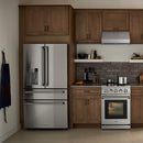 Thor Kitchen 5-Piece Appliance Package - 36-Inch Electric Range, Refrigerator with Water Dispenser, Dishwasher, Microwave, and Wine Cooler in Stainless Steel