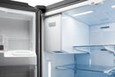Thor Kitchen 4-Piece Appliance Package - 36-Inch Electric Range, Wall Mount Range Hood, Refrigerator with Water Dispenser, and Dishwasher in Stainless Steel