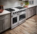 Thor Kitchen 5-Piece Appliance Package - 48-Inch Gas Range, French Door Refrigerator, Dishwasher, Under Cabinet 11-Inch Hood & Wine Cooler in Stainless Steel