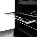 ZLINE 4-Piece Appliance Package - 36 In. Rangetop, Range Hood, Refrigerator, and Wall Oven in Black Stainless Steel - 4KPR-RTBRH36-AWS