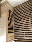SunRay 4 Person Cedar Sauna w/Carbon Heaters/Side Bench Seating  HL400KS Roslyn