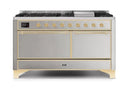 ILVE Majestic II Series 60 Inch Dual Fuel Freestanding Range Gas/Propane (UM15FDQNS3)