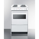 Summit 20" Wide Electric Coil Top Range