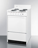 Summit 20" Wide Electric Coil Top Range