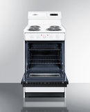 Summit 20" Wide Electric Coil Top Range
