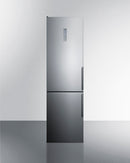 Summit 24" Wide Built-In Bottom Freezer Refrigerator With Icemaker