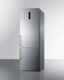 Summit 24" Wide Built-In Bottom Freezer Refrigerator With Icemaker Angle