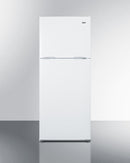 Summit 24" Wide Top Mount Refrigerator-Freezer With Icemaker Front