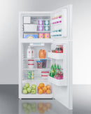 Summit 24" Wide Top Mount Refrigerator-Freezer With Icemaker Full
