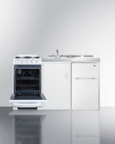 Summit 60" Wide All-in-One Kitchenette with Gas Range Open