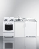 Summit 72" Wide All-in-One Kitchenette with Electric Coil Range Front