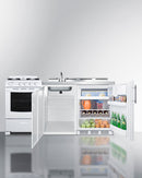 Summit 72" Wide All-in-One Kitchenette with Gas Range Full