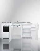 Summit 72" Wide All-in-One Kitchenette with Gas Range Open