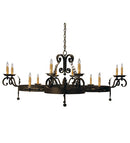 Meyda 60" Wide Andorra 12 Light Chandelier 116473