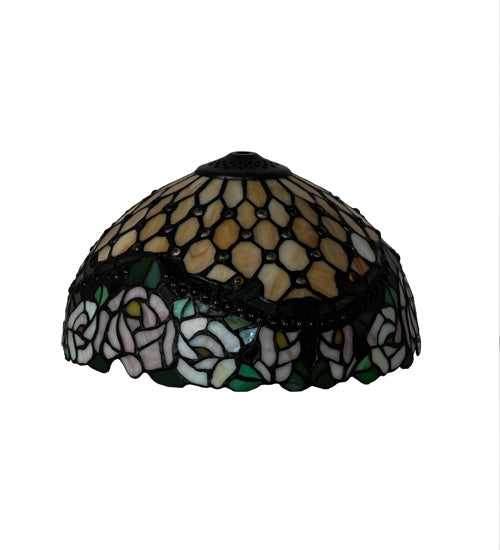 Meyda 12" Wide Jeweled Rose Shade- 10060
