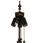 Meyda 62"H Mahogany Bronze 3 Light Floor Base '10117