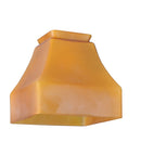 Meyda 5"Sq Bungalow Frosted Amber Shade '101510