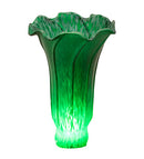 Meyda 4" Wide X 6" High Green Pond Lily Shade '10182