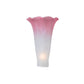 Meyda 3"W x 5"H White/Pink Lily Shade '10187