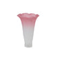 Meyda 3"W x 5"H White/Pink Lily Shade '10187