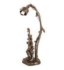 Meyda 17" High Pond Lily 2 Light Trellis Girl Table Base '10248