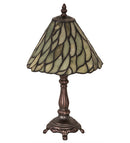 Meyda 13"H Willow Jadestone Mini Lamp - 103041