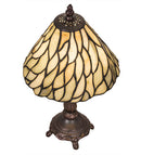 Meyda 13"H Willow Jadestone Mini Lamp - 103041