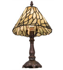 Meyda 13"H Willow Jadestone Mini Lamp '103041
