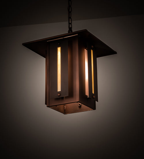 Meyda 14" Square Moss Creek Horizon Lantern Pendant '106366