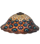 Meyda 20" Wide Tiffany Peacock Feather Shade '10676