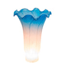 Meyda 4" Wide X 6" High Pink/Blue Pond Lily Shade '10692