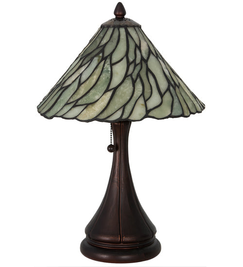 Meyda 18" High Willow Jadestone Table Lamp - 107365