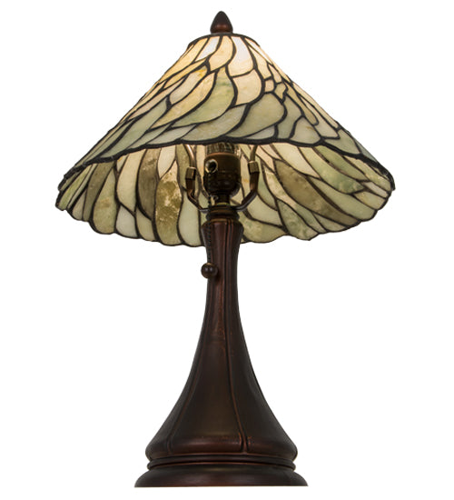 Meyda 18" High Willow Jadestone Table Lamp - 107365