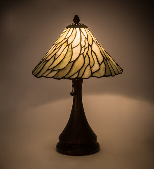 Meyda 18" High Willow Jadestone Table Lamp - 107365