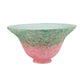 Meyda  7.5" Wide Pate-de-Verre Bell Pink & Green Shade '10748