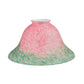 Meyda  7.5" Wide Pate-de-Verre Bell Pink & Green Shade '10748