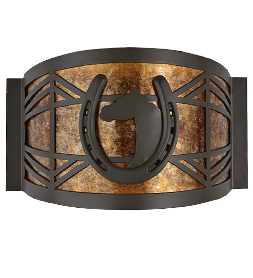 Meyda 12" Wide Horseshoe Wall Sconce '108100