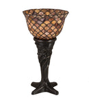 Meyda 14"H Tiffany Fishscale Mini Lamp - 108935