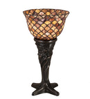 Meyda 14"H Tiffany Fishscale Mini Lamp - 108935
