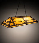 Meyda 61" Long Quiet Pond Skirted Oblong Pendant '109153