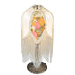 Meyda 15"H Fabric & Fringe Victorian Tulip Accent Lamp '109198