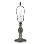 Meyda 15"H Fabric & Fringe Victorian Tulip Accent Lamp '109198