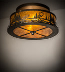 Meyda 16"W Fly Fishing Creek Flushmount '110647